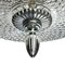 Round Mid-Century Ceiling or Wall Lamp in Crystal Glass & Chrome, 1970s, Image 3