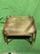 Mid-Century Spanish Faux Bamboo Coffee Table with Brass Top 2