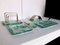 Mid-Century Green Glass Desk Set by Pietro Chiesa for Fontana Arte, 1950s, Set of 5 3