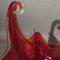 Große rote Schale aus Muranoglas von Made Murano Glas 5