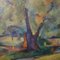 Early 20th Century German Art Deco Landscape Oil Painting, 1935 2