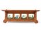 Art Nouveau Belgian Oak Wall Coat Rack with Tiles, 1900s, Image 2