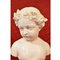 Antique Marble Statue, Bust of Young Girl with Flower Wreath, 19th-Century, Image 7