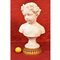 Antique Marble Statue, Bust of Young Girl with Flower Wreath, 19th-Century 2