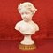 Antique Marble Statue, Bust of Young Girl with Flower Wreath, 19th-Century 1