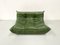 Vintage French Forest Green Leather 2-Seater Sofa by Michel Ducaroy for Ligne Roset 4