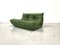 Vintage French Forest Green Leather 2-Seater Sofa by Michel Ducaroy for Ligne Roset 7