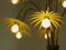 Messing Blumenkorb Deckenlampe, 1950er 8