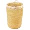 Basket in Rattan, Cooper and Brass, Italy, 1970s, Image 1