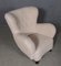 Danish Lounge Chair and Ottoman in Lambswool, 1940s, Set of 2 6