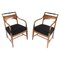 Fauteuils en Bois de Bouleau, 1840s, Set de 2 1