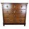 Oak Chest of Drawers with Brass Handles from Louis Seize, 1790s, Image 1