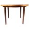 Swedish Rosewood Round Dining Table, 1960s, Image 1