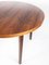 Swedish Rosewood Round Dining Table, 1960s 8