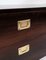Danish Low Chest of Drawers in Rosewood with Brass Handles, 1960s, Image 9