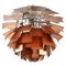 Artichoke Pendant Lamp of Copper by Poul Henningsen for Louis Poulsen, 1958, Image 1