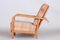 Braunes Muster Nussholz Art Deco Positioning Chair, 1930er 6
