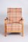 Brown Pattern Walnut Art Deco Positioning Chair, 1930s, Image 2