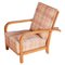 Brown Pattern Walnut Art Deco Positioning Chair, 1930s 1