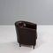 Vintage Brown Leather Tub Chairs, Set of 2, Image 2