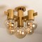 Brass and Glass Light Fixtures in the Style of Jakobsson, 1960s, Image 6