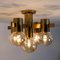 Brass and Glass Light Fixtures in the Style of Jakobsson, 1960s 5