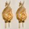 Gold und Murano Glas Wandlampen von Barovier & Toso, Italien, 2er Set 3