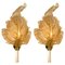 Gold and Murano Glass Wall Sconces from Barovier & Toso, Italy, Set of 2 1