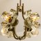 Sische Glass and Chrome Chandelier, 1960s, Image 2