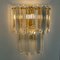 Large Faceted Glass and Gilt Brass Sconces by J. T. Kalmar, Vienna, 1960s, Set of 2 3