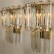 Large Faceted Glass and Gilt Brass Sconces by J. T. Kalmar, Vienna, 1960s, Set of 2 5