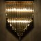 H29.9 Venini Style Murano Glass and Gilt Brass Sconce, 1960s 14