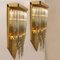 H29.9 Venini Style Murano Glass and Gilt Brass Sconce, 1960s, Image 4