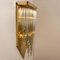 Aplique H29.9 estilo Venini de cristal de Murano y latón dorado, años 60, Imagen 5