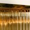 Aplique H29.9 estilo Venini de cristal de Murano y latón dorado, años 60, Imagen 7