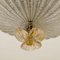 Flush Mount in Pink Salmon and Clear Murano Glass from Barovier & Toso, Italy 8
