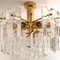 Palazzo Light Fixture or Flush Mount in Gilt Brass and Glass from Kalmar, Image 7