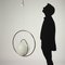 Lampe aus verchromtem Metall & Opalglas von Pia Guidetti Crippa 2
