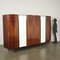 Cabinet in Veneered Wood, Polyester & Mirrored Glass, Italy, 1950s or 1960s 2