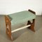 Flur Möbel aus furniertem, lackiertem & gebeiztem Holz, Messing & Stoff, Italien, 1960er oder 1970er, 3er Set 9