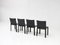 CAB Chairs in Black Leather by Mario Bellini for Cassina, Italy, 1977, Set of 4 3