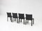 CAB Chairs in Black Leather by Mario Bellini for Cassina, Italy, 1977, Set of 4, Image 3