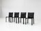 CAB Stühle aus schwarzem Leder von Mario Bellini für Cassina, 1977, 4er Set 7