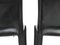 CAB Chairs in Black Leather by Mario Bellini for Cassina, Italy, 1977, Set of 4 4