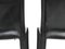 CAB Chairs in Black Leather by Mario Bellini for Cassina, Italy, 1977, Set of 4, Image 4