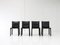 CAB Chairs in Black Leather by Mario Bellini for Cassina, Italy, 1977, Set of 4 9