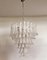 Large White Murano Glass Chandelier in the Style of Mazzega 2