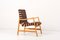 Lounge Chairs in Brown Webbing by Jens Risom for Knoll, 1950s, Set of 2 14