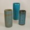 Blue Ceramic Cylinder Vases by Groeneveldt, Set of 10 13