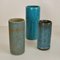Blue Ceramic Cylinder Vases by Groeneveldt, Set of 10, Image 13